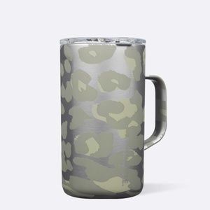 🆕 Corkcicle Snow Leopard Travel Coffee Mug 22oz